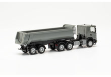 Lade das Bild in den Galerie-Viewer, Scania CG 17 6x6 Rundmulden-Sattelzug 3ach/2achs grau 1:87