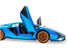 Lade das Bild in den Galerie-Viewer, Carson Lamborghini Sián 2.4GHz 100% RTR blau 1:14
