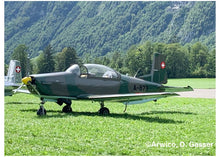 Lade das Bild in den Galerie-Viewer, Pilatus P-3 A-873 Version P-3.05,HB-RCL inkl. Chromständer 1:72