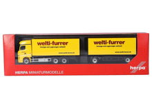 Lade das Bild in den Galerie-Viewer, Mercedes-Benz Actros Bigspace Wechselkoffer-Hängerzug Welti-Furrer 1:87