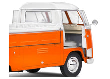 Lade das Bild in den Galerie-Viewer, VW T1 Pritsche orange/weiss 1:18