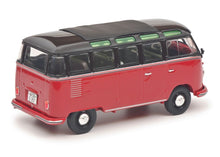 Lade das Bild in den Galerie-Viewer, VW T1b Samba schwarzbraun / dunkelrot 1:32