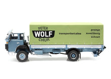 Lade das Bild in den Galerie-Viewer, SAURER D250B Pritsche Plane Wolf Chur 1:43