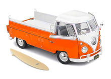 Lade das Bild in den Galerie-Viewer, VW T1 Pritsche orange/weiss 1:18