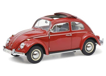 Lade das Bild in den Galerie-Viewer, VW Käfer Faltdach rot 1:18