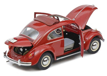 Lade das Bild in den Galerie-Viewer, VW Käfer Faltdach rot 1:18