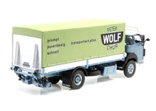 Lade das Bild in den Galerie-Viewer, SAURER D250B Pritsche Plane Wolf Chur 1:43