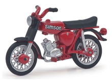 Lade das Bild in den Galerie-Viewer, 3er Set Motorrädern Schwalbe, Simson S51, Roller GS 1:43