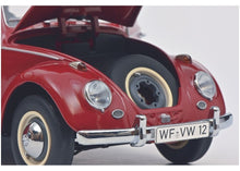 Lade das Bild in den Galerie-Viewer, VW Käfer Faltdach rot 1:18