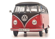 Lade das Bild in den Galerie-Viewer, VW T1b Samba schwarzbraun / dunkelrot 1:32
