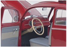 Lade das Bild in den Galerie-Viewer, VW Käfer Faltdach rot 1:18