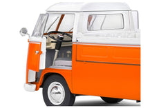 Lade das Bild in den Galerie-Viewer, VW T1 Pritsche orange/weiss 1:18