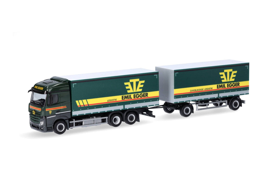 Mercedes-Benz Actros SteamSpace 2,5 Planen-Hängerzug Emil Egger 1:87 