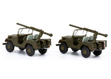 Lade das Bild in den Galerie-Viewer, Set mit 2 Jeep PAK58-Panzer Abwehr Kompanie-BAT  1:87 
