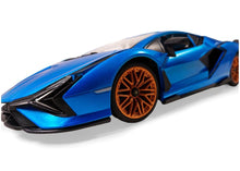 Lade das Bild in den Galerie-Viewer, Carson Lamborghini Sián 2.4GHz 100% RTR blau 1:14
