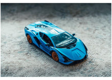 Lade das Bild in den Galerie-Viewer, Carson Lamborghini Sián 2.4GHz 100% RTR blau 1:14
