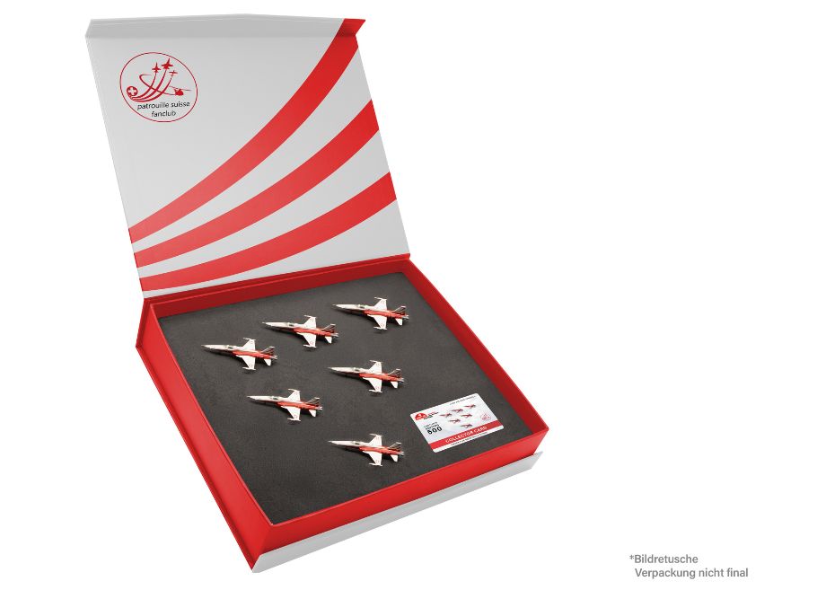 Tiger F-5E Geschenkset mit 6 Modellen Patrouille Susisse 1:200