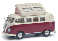 Lade das Bild in den Galerie-Viewer, VW T1b Camper rot 1:43
