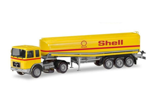 MAN F8 Benzin Tanksattelzug Shell