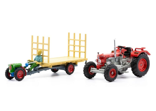 Set Hürlimann D-210 und Rapid Special mit Anhänger