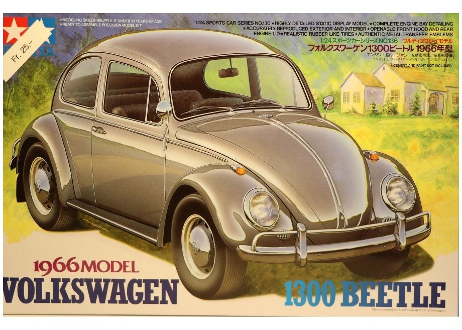 Bausatz Volkswagen 1966 Modell 1300 Beetle 1:24