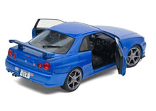Lade das Bild in den Galerie-Viewer, Nissan R34 GTR blau 1:18
