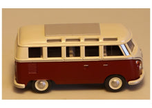 Lade das Bild in den Galerie-Viewer, VW T1 Sambabus  purpurrot/cremeweiss  1:87

