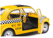 Lade das Bild in den Galerie-Viewer, Fiat 500 Taxi NYC gelb 1:18
